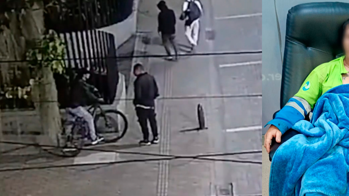 Video | Brutal golpiza de tres hombres a un trabajador de la empresa de aseo de Rionegro (Antioquia) quien les pidió que no tiraran basura