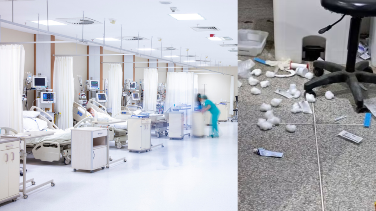  Hombre destruyó sala de urgencias en hospital tras enterarse de la muerte de su amigo...