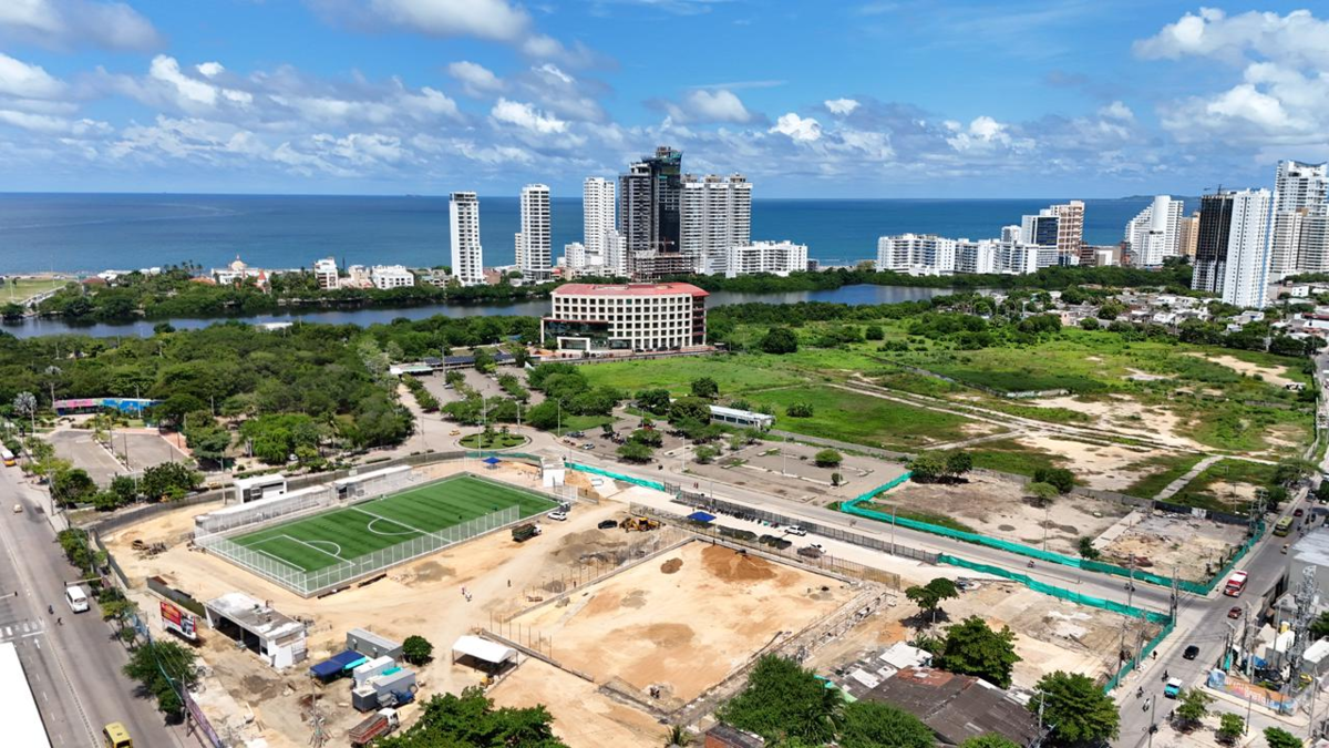 Cartagena: las obras en el megacomplejo deportivo de Chambacú alcanzan el 51% de ejecución