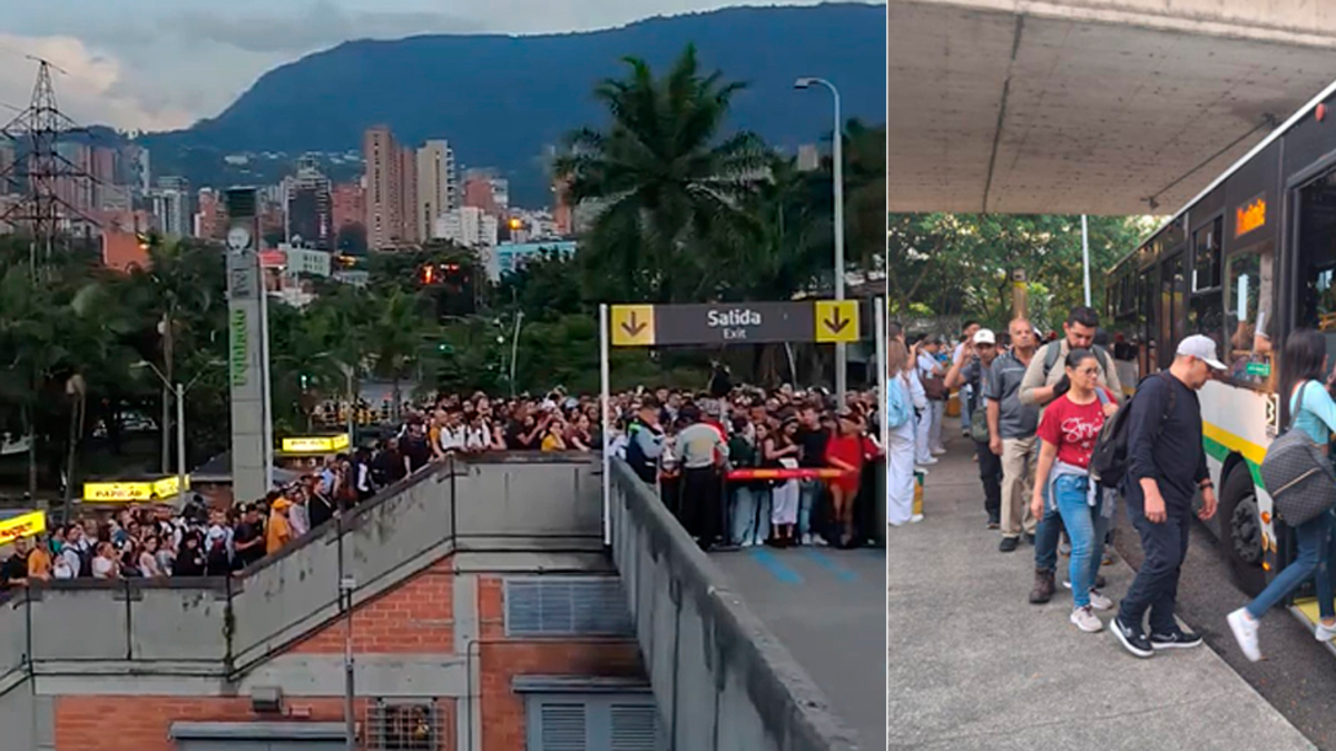 Reemplazar la operación de un tren del metro de Medellín requiere entre 20 y 25 buses con capacidad de 40 o 50 pasajeros