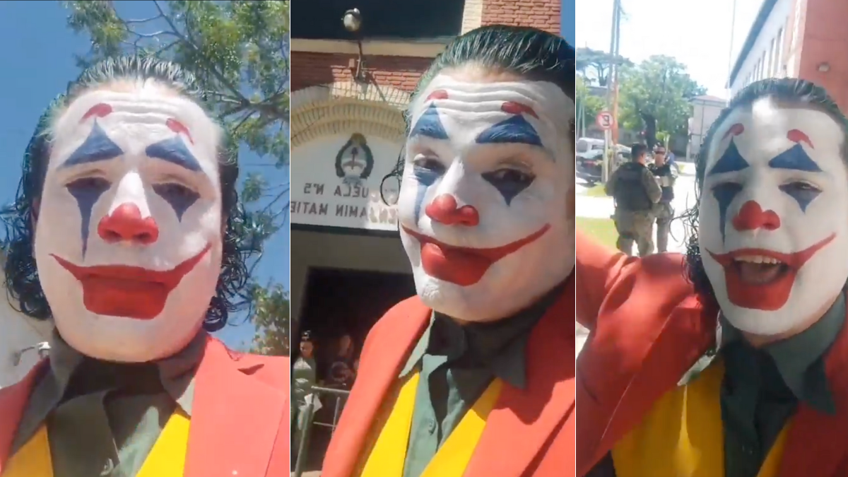 Video de hombre que lleg?? disfrazado como el Guas??n para votar en las recientes elecciones en Argentina: ???Si me dicen que no, yo me voy???