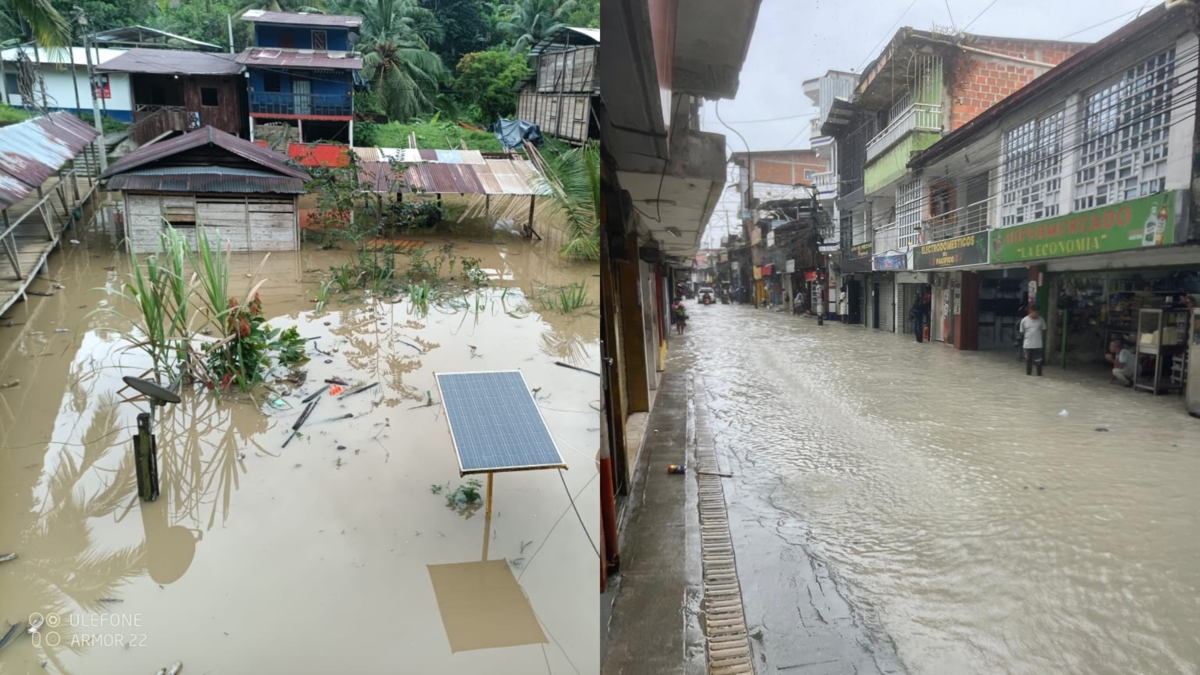 Más de 20.000 familias quedaron damnificadas en 18 municipios del Chocó por desbordamiento del cauce del río Atrato tras fuertes lluvias