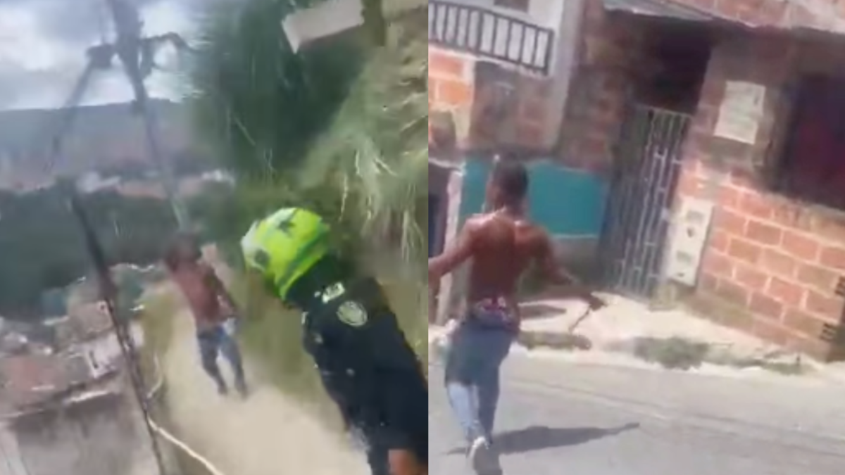 Medellín: hombre murió luego de agredir a un policía con un cuchillo