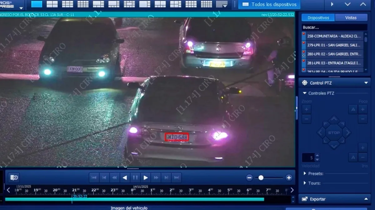 La tecnología de videovigilancia acorrala al crimen en Medellín: en promedio son 4 capturas diarias y más de 6 vehículos recuperados en 2026