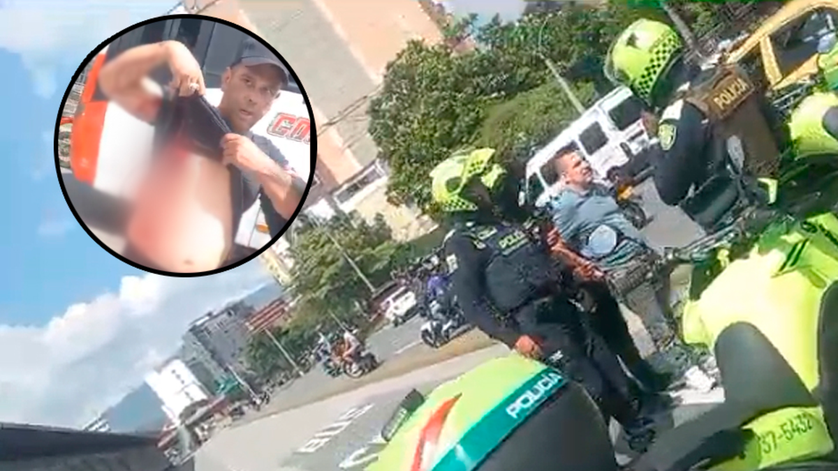 Intolerancia en Medellín: taxista apuñaló dos veces a un peatón que le reclamó por una imprudencia en plena vía pública