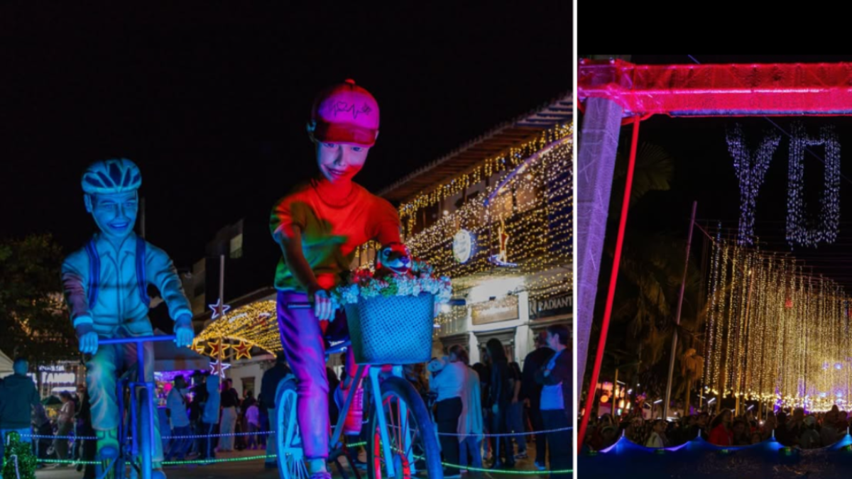 El alumbrado navideño de este municipio antioqueño es un homenaje al agua: tiene 800 mil luces LED y es creado por artesanos