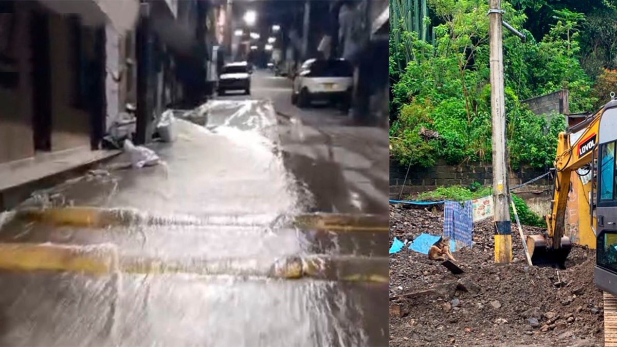 Fuertes lluvias causan afectaciones en algunas vías de Antioquia: estas son las zonas más afectadas