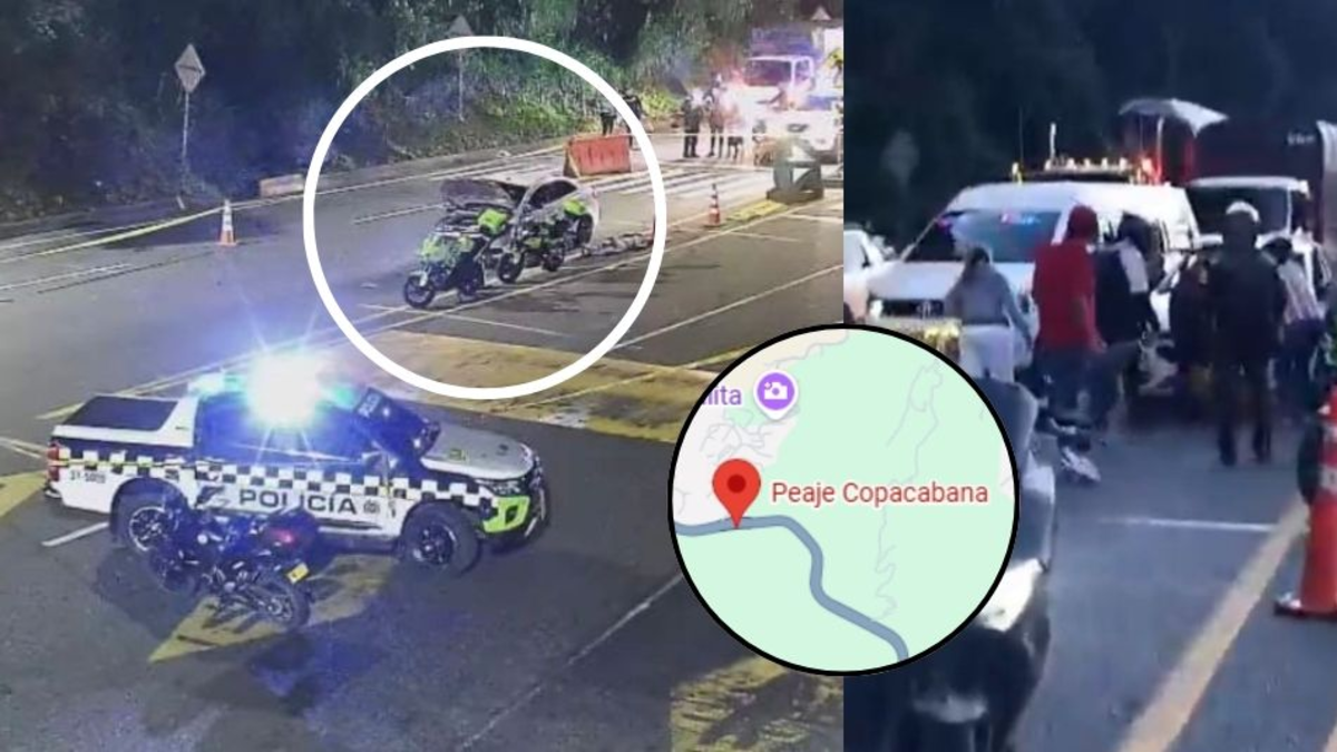 Nuevos detalles de la explosión en peaje de Copacabana en la vía Medellín que dejó a dos personas muertas: granada iba a entregarse en Bogotá