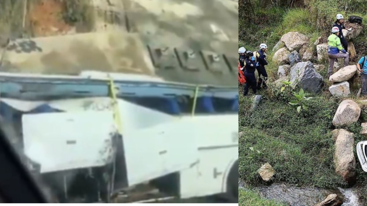 Video | Así quedó bus que cayó al abismo en Antioquia tras accidente que dejó 17 personas fallecidas: impactantes imágenes de los restos