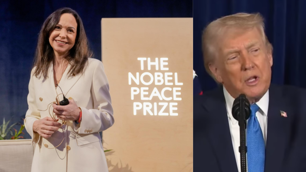 María Corina Machado dijo que quiere compartir el premio Nobel de Paz 2025 con Donald Trump tras captura de Nicolás Maduro: 'Es histórico'