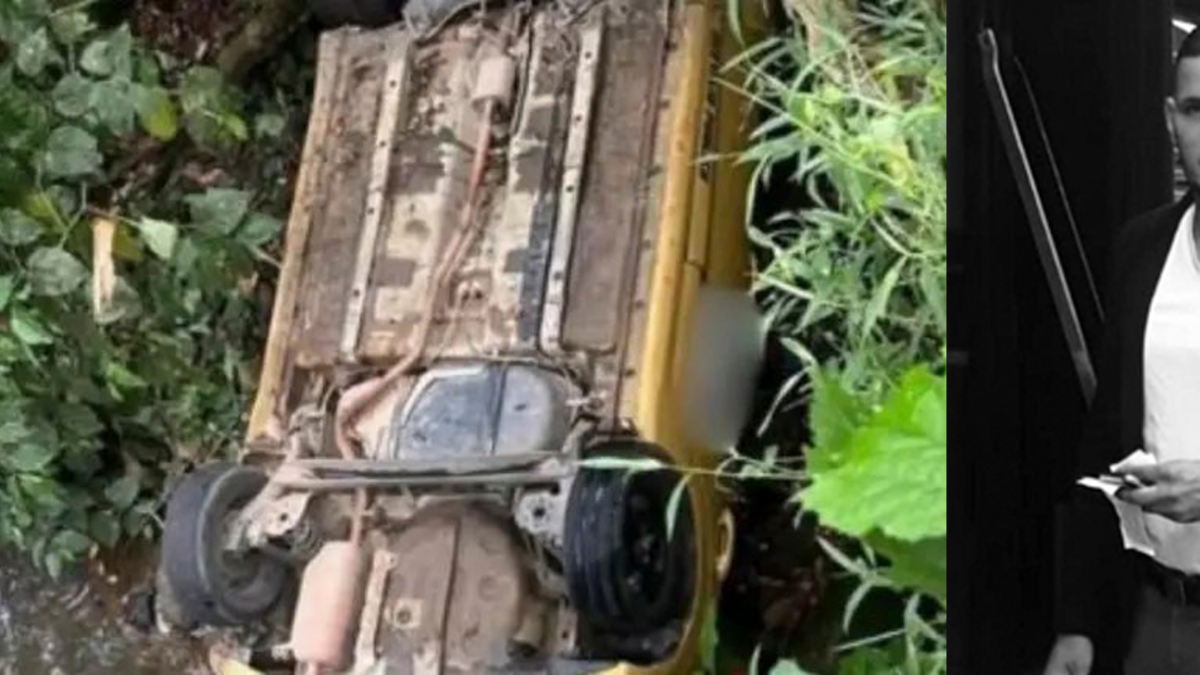 Antioquia: falleció taxista que cayó a un barranco cuando intentaba escapar de un ataque sicarial en Andes