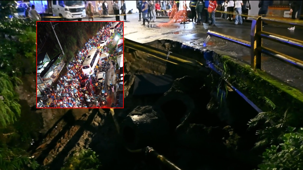 Medellín: cierre del puente La Limona generó caos vehicular en el ingreso al corregimiento de San Antonio de Prado; hubo 20.000 vehículos afectados