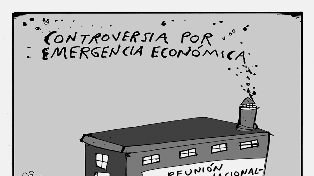No hubo humo blanco - Caricatura de Mil