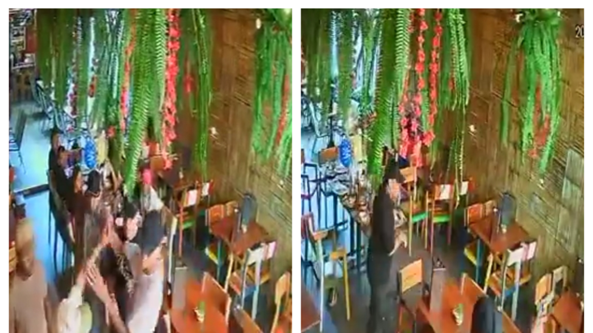 Dieron a conocer el video en el que hombres armados asesinaron a un comerciante en el oeste de Cali: fue acribillado cuando estaba en el piso