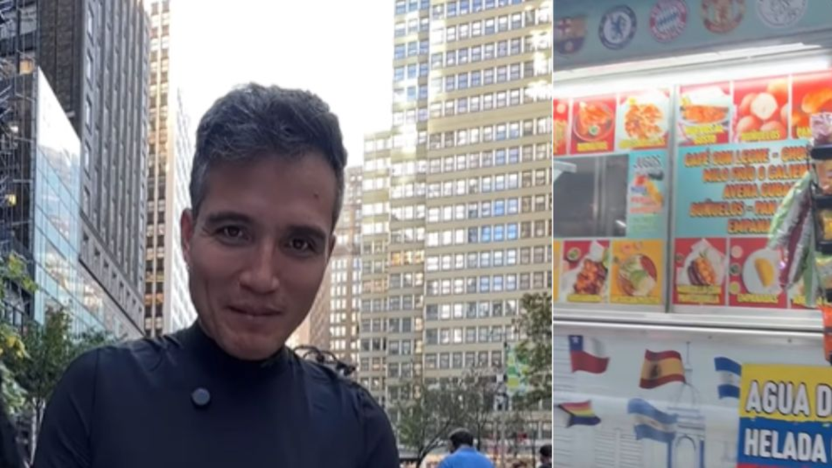 Influencer peruano mostró cómo es un puesto de comida callejera típica colombiana en los Estados Unidos: 'Esto está bueno'