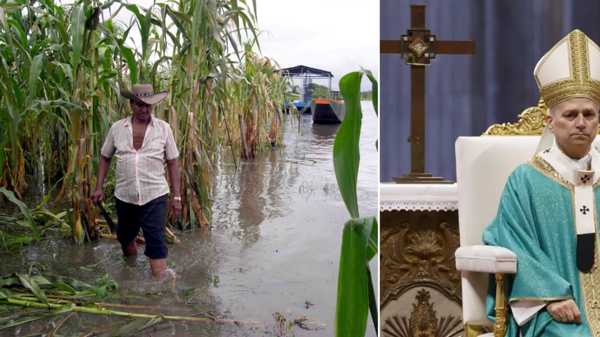 Papa León XIV envía mensaje de solidaridad a Colombia y pide prestar ayuda a las familias afectadas por las lluvias e inundaciones