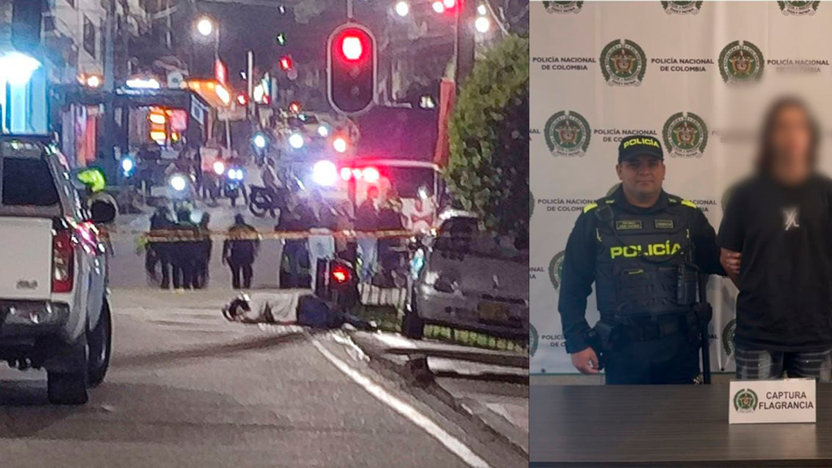 Medellín: a la cárcel hombre implicado en violento ataque a balazos contra dos policías en el barrio Aranjuez