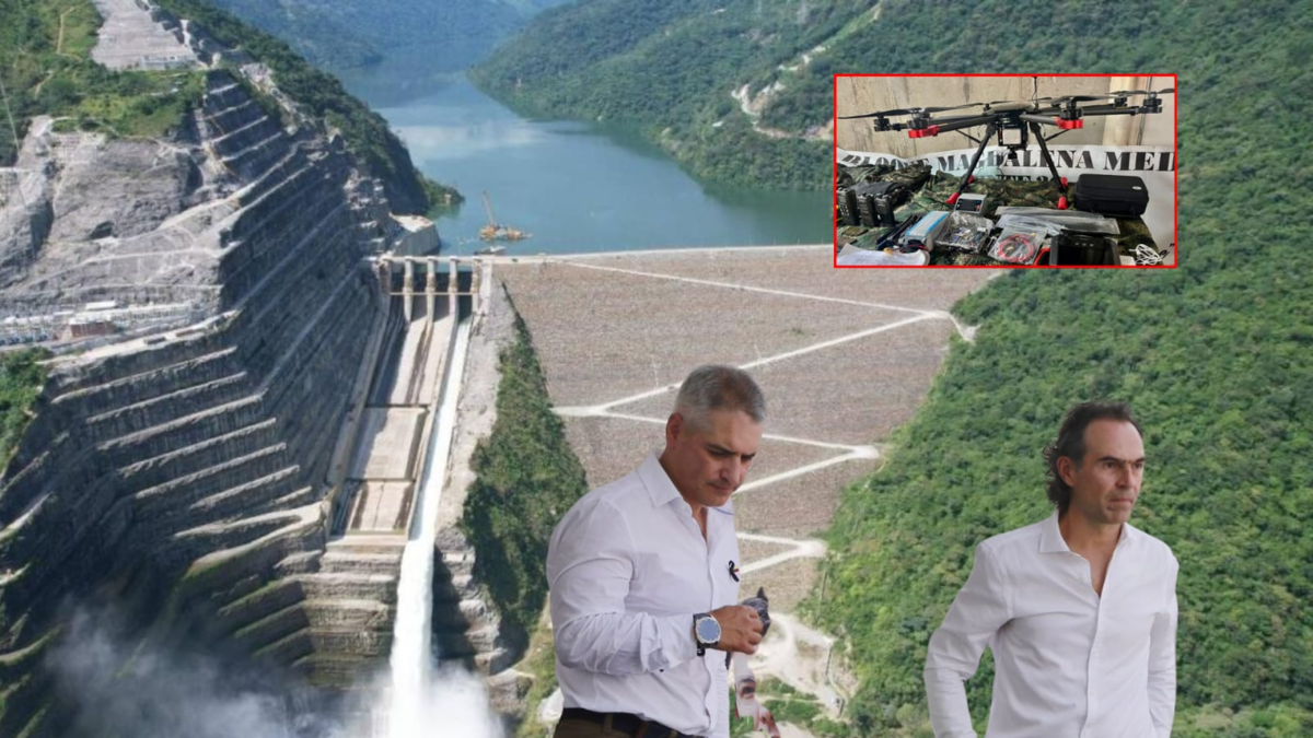 Lo que se sabe del sobrevuelo nocturno con drones que provocó alerta de ataque contra 'Fico' Gutiérrez y el gobernador Rendón en visita a Hidroituango