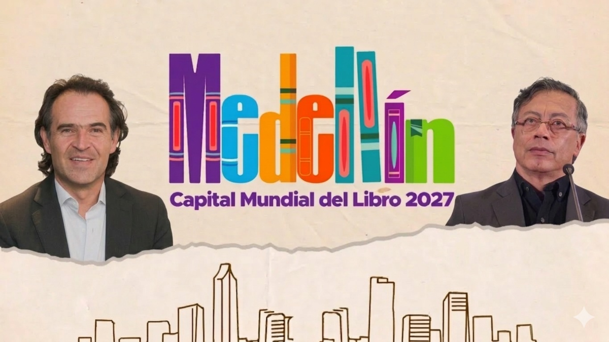 Esto dijeron Gustavo Petro y Federico Gutiérrez sobre la elección de Medellín como Capital Mundial del Libro por parte de la Unesco