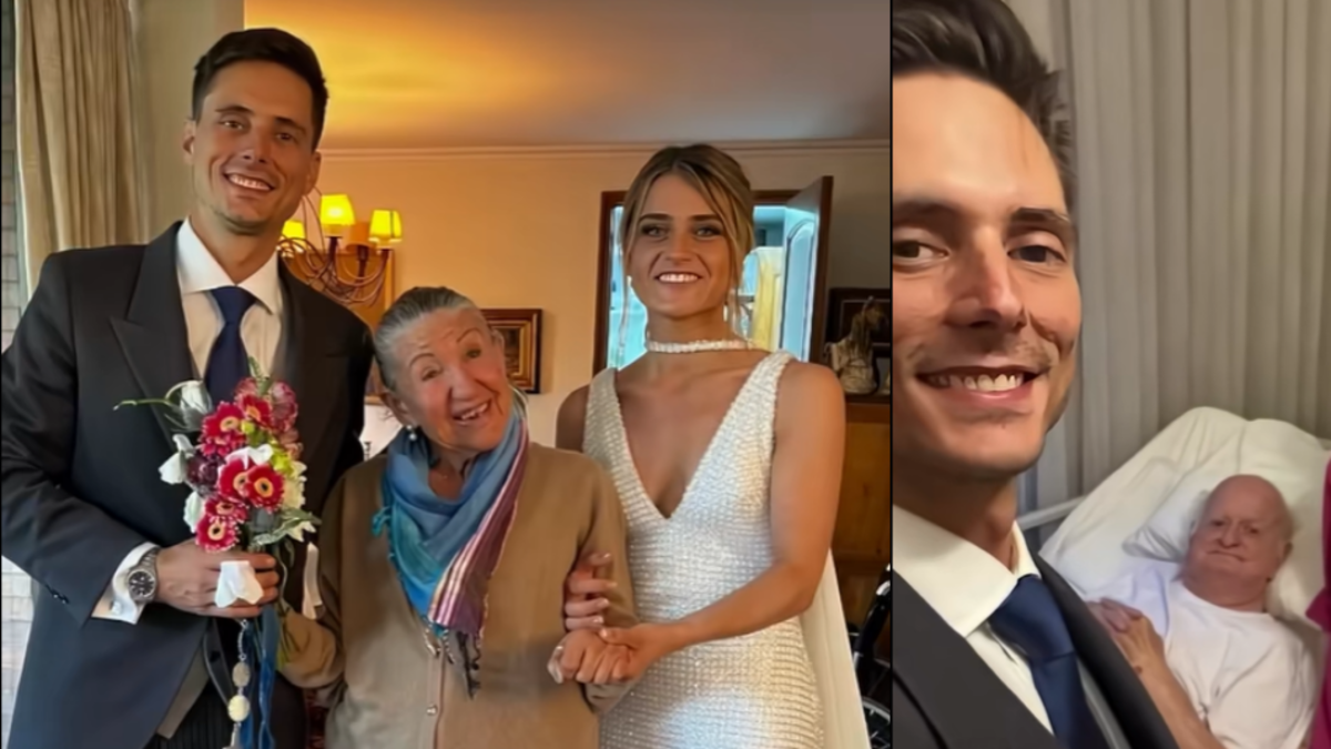 Video: recién casados visitan a familiares que no pudieron ir a su boda y conmueven las redes sociales