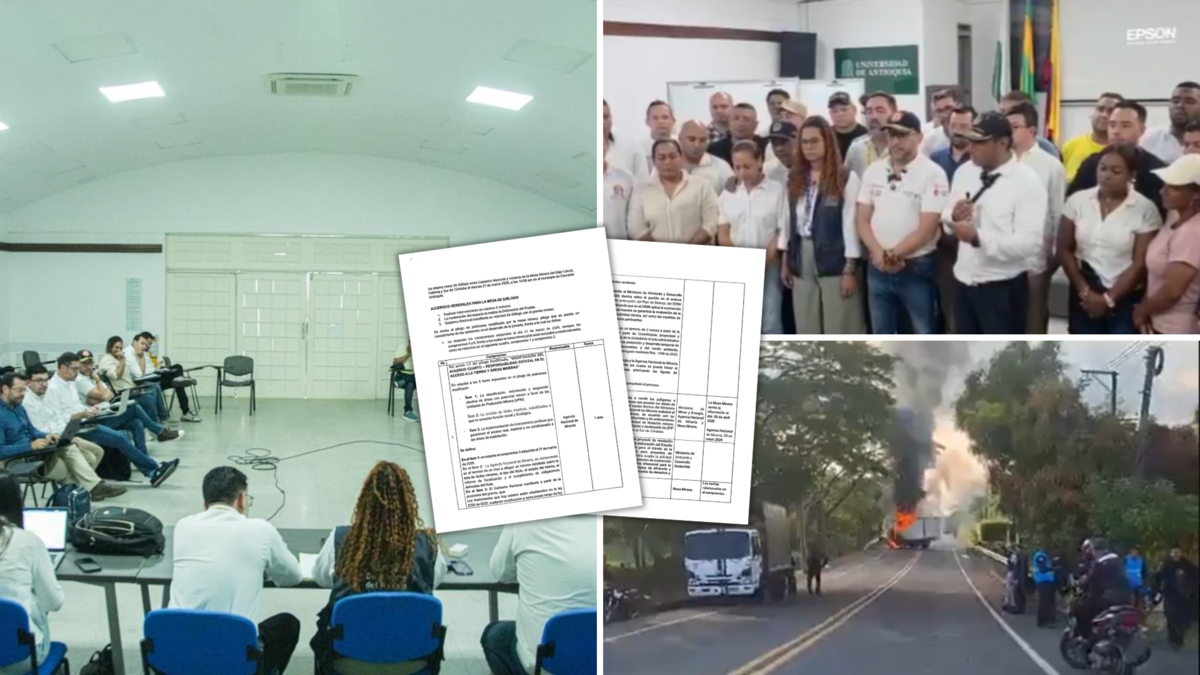 Estos son los acuerdos alcanzados entre el Gobierno Nacional y la mesa minera del Bajo Cauca antioqueño para levantar el paro que duró más de 10 días