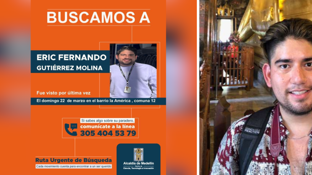 Las últimas conversaciones del auxiliar de vuelo, Eric Gutiérrez, antes de desaparecer en Medellín y ser encontrado muerto en Jericó