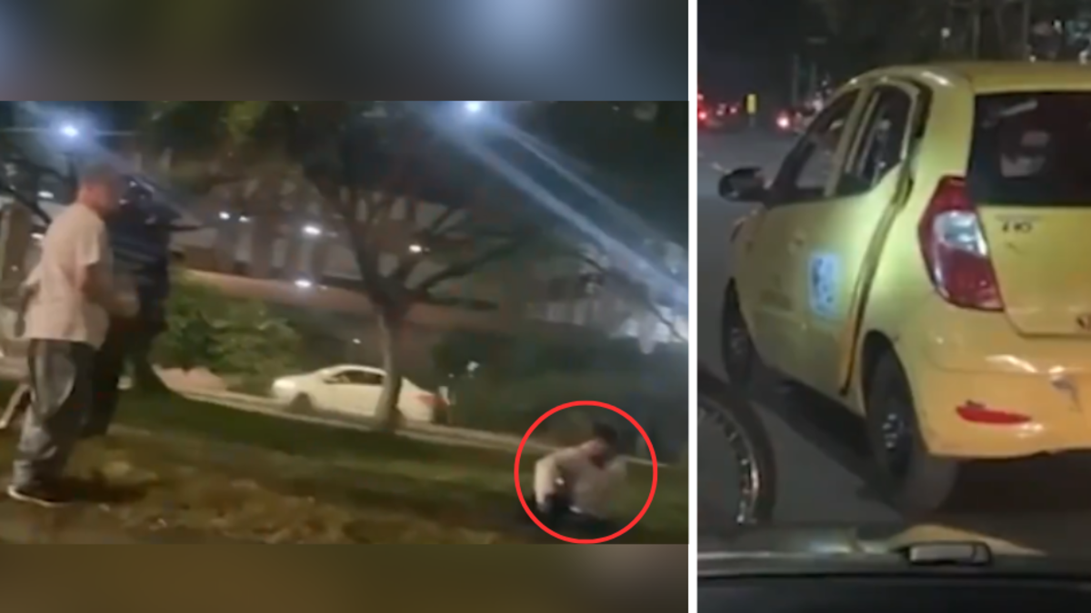 Taxista en Antioquia golpea con bate en la cabeza a joven de 23 años tras accidente: la víctima está en UCI