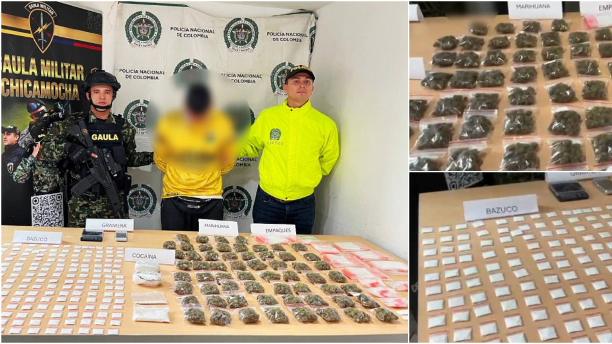 Bucaramanga: cae alias Duván, peligroso jíbaro de 'Los del Sur' que movía hasta $7,5 millones semanales con venta de drogas en barrio cerca a la UIS