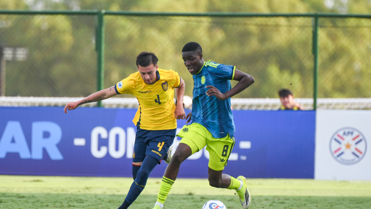 Pálida presentación de Colombia en el Sub-17: empató con Ecuador en su estreno en el Sudamericano