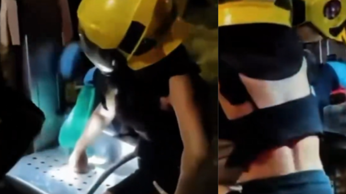 Video | Bomberos rescataron a joven cuyo dedo quedó atrapado en una banca de paradero del MIO en Cali