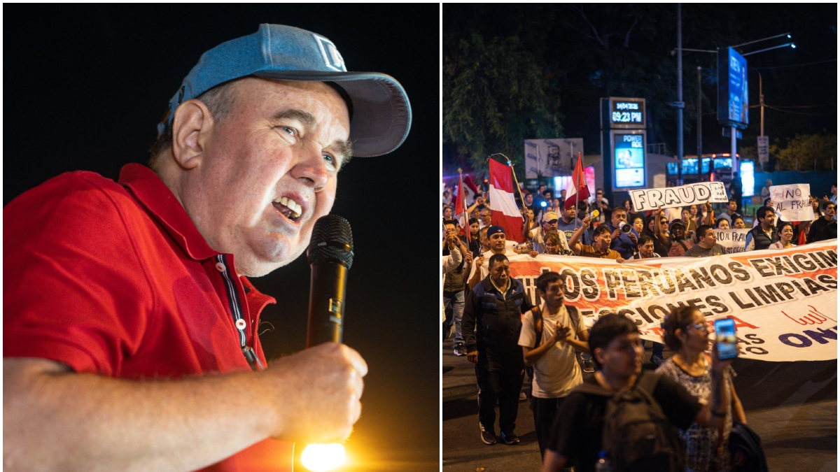  Se dispara tensión en elecciones de Perú por grito de presunto fraude denunciado por uno...