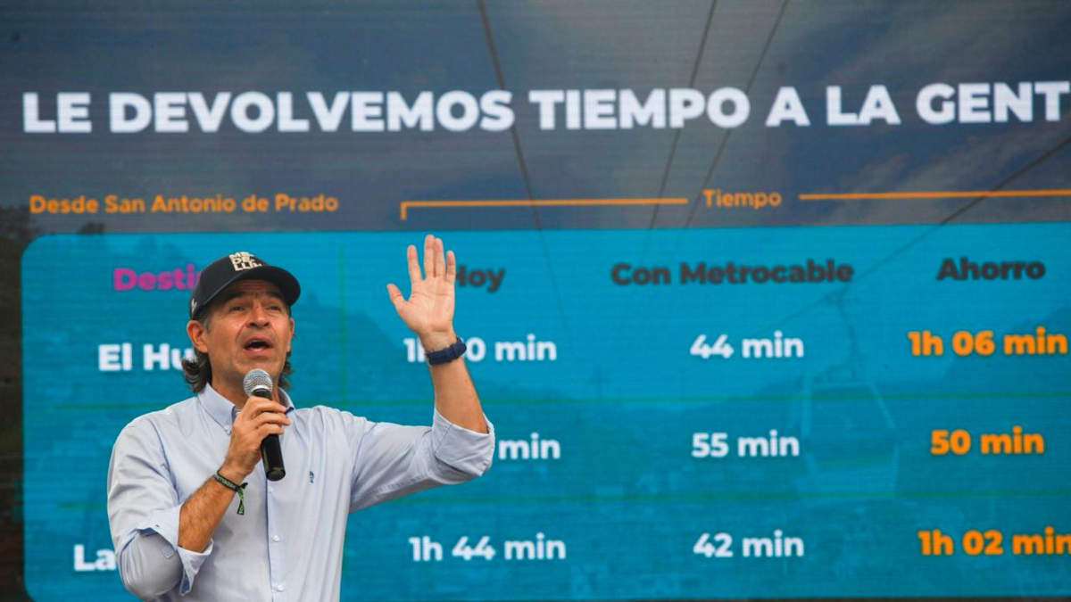 'Pura paja': el fuerte comentario de Federico Gutiérrez a los cinco metrocables prometidos por el gobierno Petro para Medellín