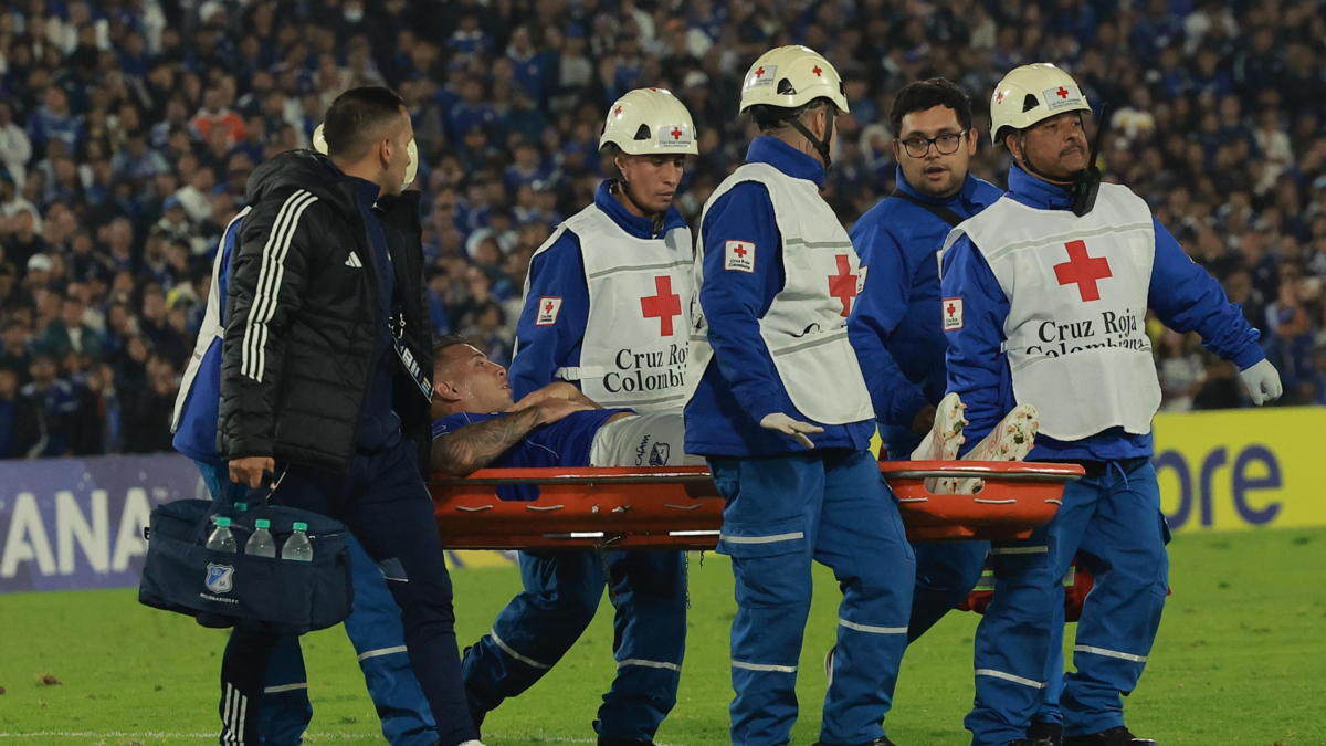 Video | Gran susto en Millonarios: así fue el violento golpe que sufrió Rodrigo Contreras y por el que tuvo que ser sustituido