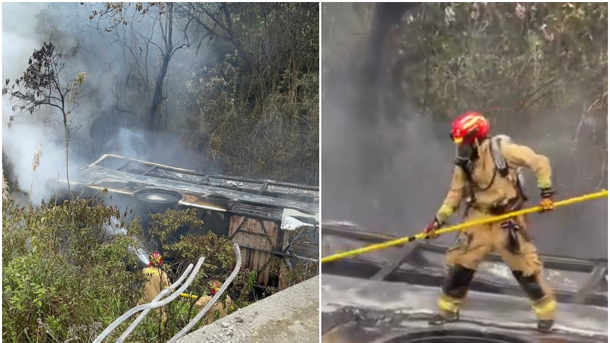  Al menos 14 muertos y 29 heridos tras accidente de tránsito en Ecuador: bus cayó...