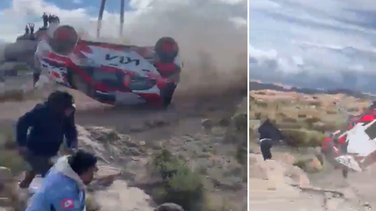 Grave accidente en rally: carro deportivo fuera de control arrolla a ...