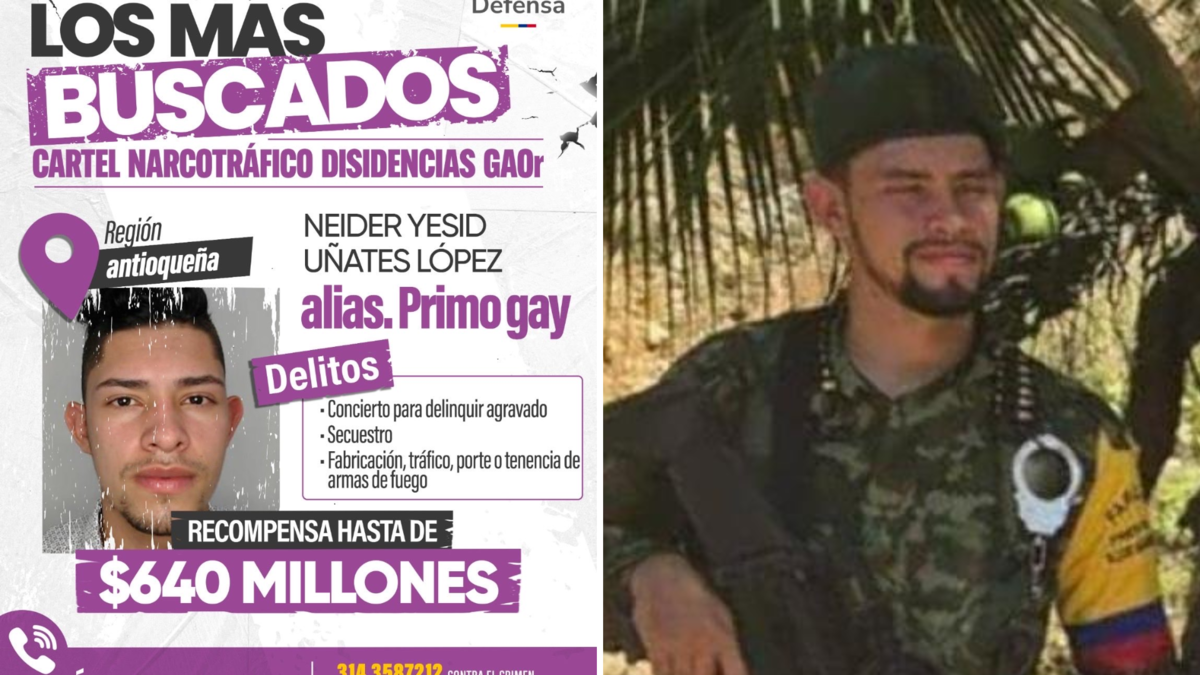 MinDefensa subió la recompensa por alias Primo Gay, cabecilla del frente 36 de las disidencias de las Farc en Antioquia: ofrecen 640 millones de pesos