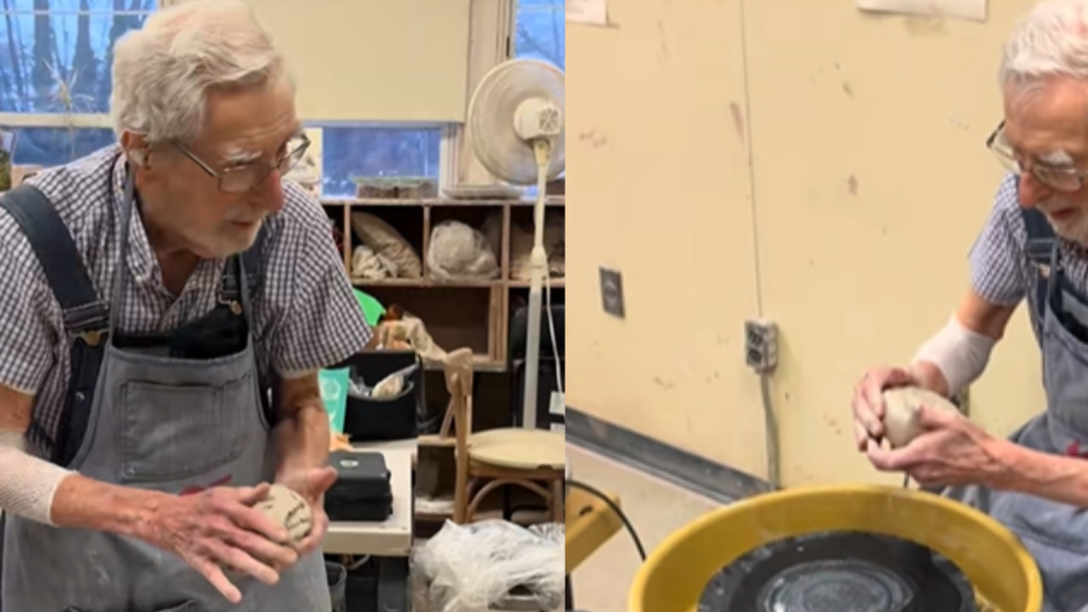 George, el hombre de 102 años que desafía la jubilación: sigue trabajando, aprende cerámica y conquista TikTok cuatro días a la semana