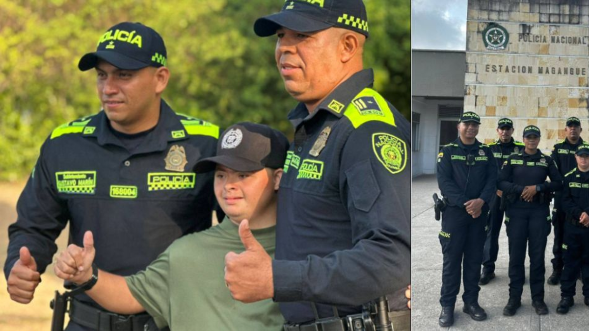 Joven con síndrome de Down cumplió su sueño de ser policía por un día
