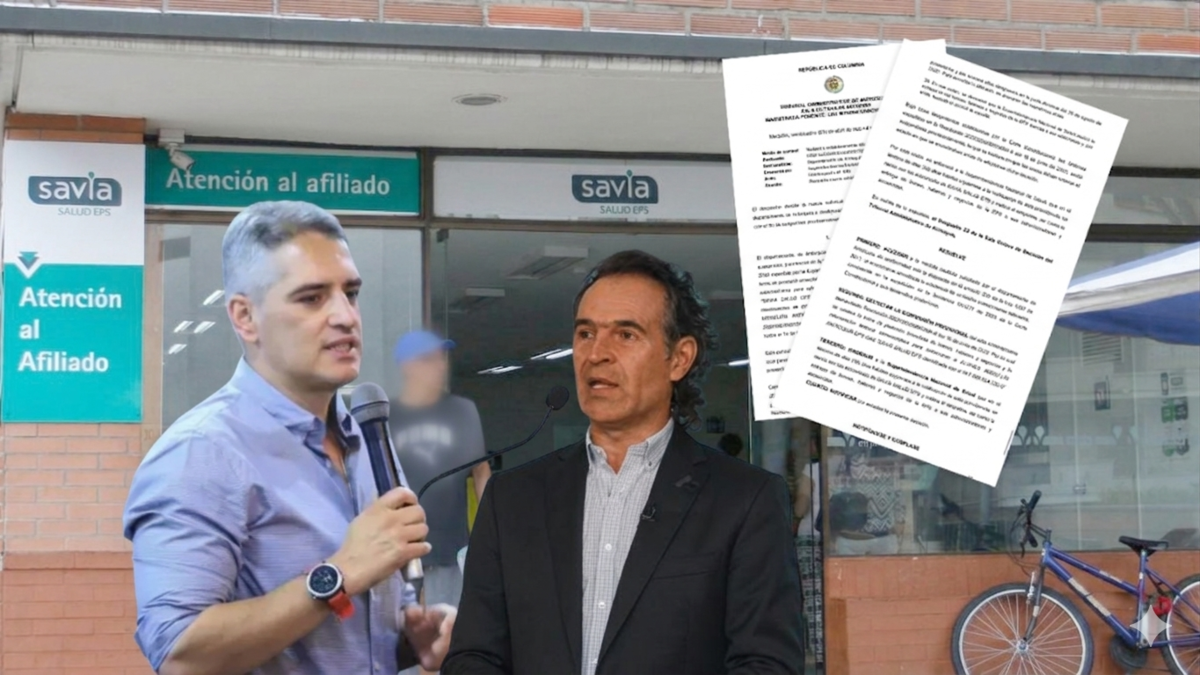 Las reacciones de Federico Gutiérrez y Andrés Julián Rendón a la decisión del Tribunal de Antioquia de frenar la intervención a la EPS Savia Salud