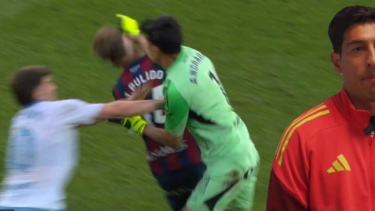 Esteban Andrada se arrepintió tras la brutal agresión a un rival en la segunda división española: se disculpó públicamente | Video