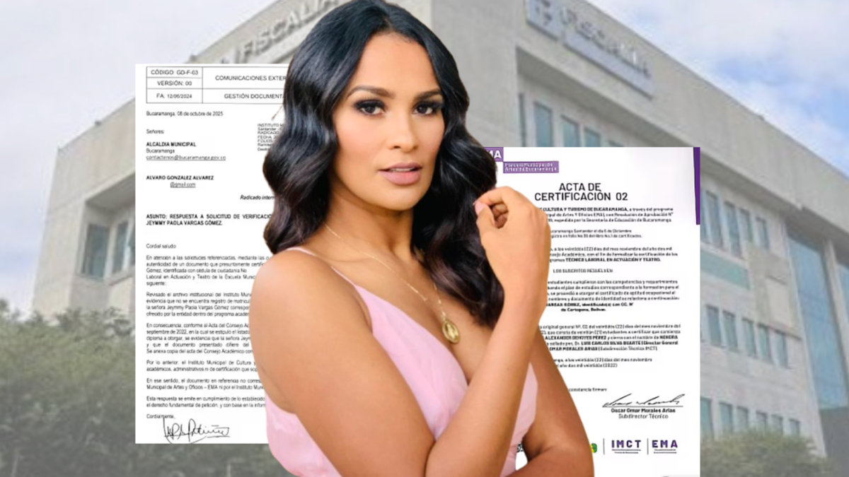 Fiscalía imputará cargos a actriz y exreina Yeimy Vargas por presunta falsedad en contrato con Instituto de Patrimonio y Cultura de Cartagena en 2025