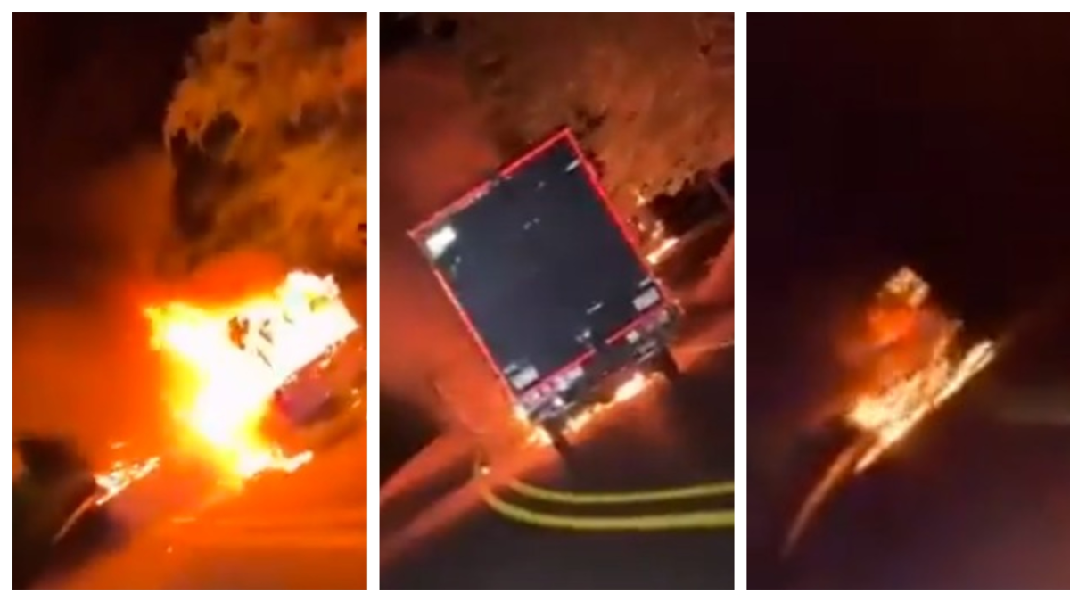 Autoridades señalan a la estructura 'Jaime Martínez' como la responsable de incendiar tres vehículos en la vía Cali-Buenaventura, a la altura de Dagua