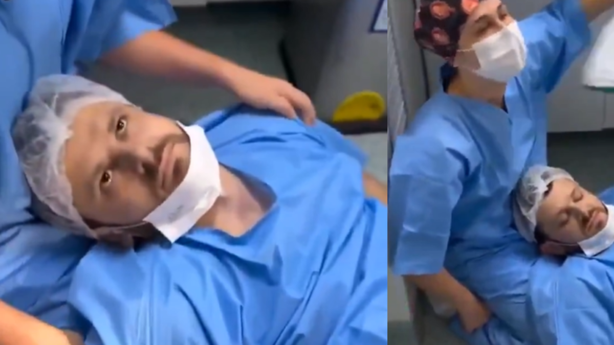 Video | Hombre quiso presenciar el parto de su esposa, se desmayó y terminó siendo el paciente: ‘No recuerdo nada’