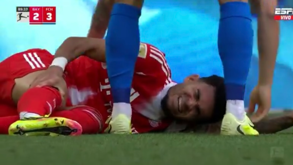 Video | Luis Díaz recibe una violenta falta que alcanzó a generar angustia, a pocos días del partido del Bayern contra PSG en Champions