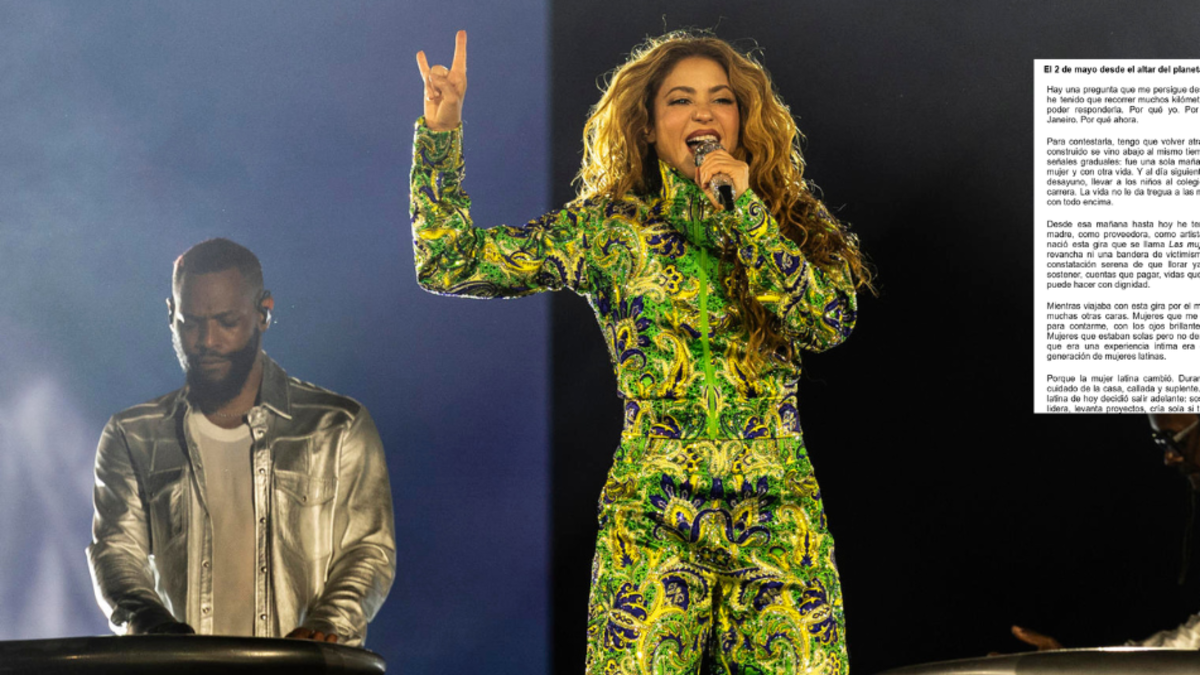 Esta es la carta enviada por Shakira antes de su concierto en Copacabana: 'La vida no le da tregua a las mujeres que de pronto se quedan solas'