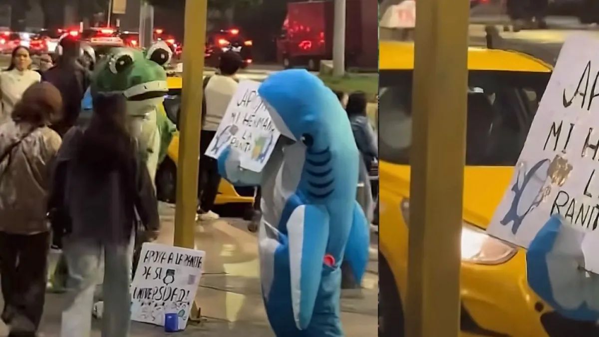 Video: Dos hermanos salieron disfrazados a la calle para pedir dinero y poder pagar sus estudios