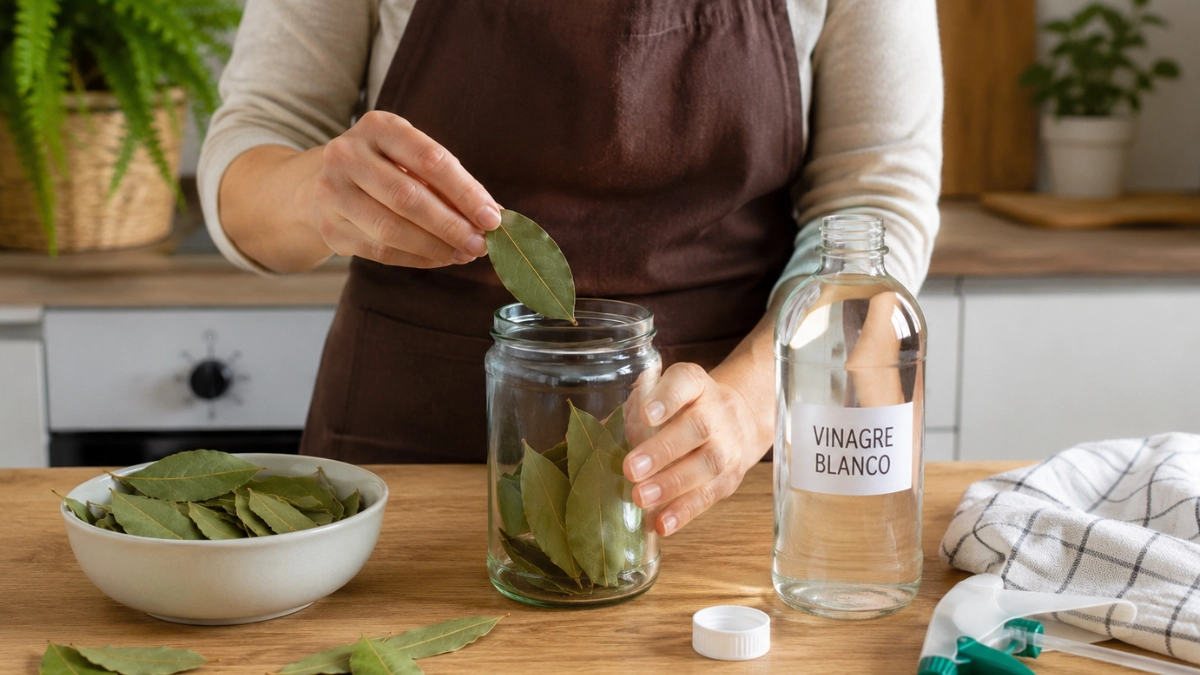 ¿Para qué sirve mezclar laurel con vinagre en casa y por qué recomiendan hacerlo? Beneficios, usos cotidianos y cómo prepararlo