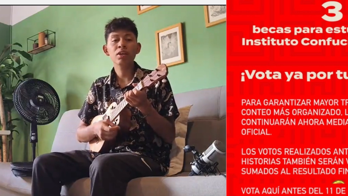 Colombiano busca apoyo en redes sociales para ganarse una beca y aprender chino: así lo puede ayudar