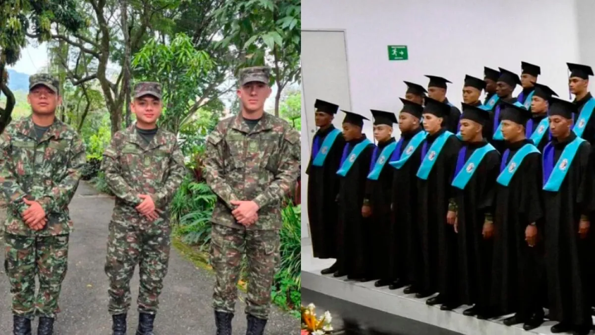 Soldados de la Cuarta Brigada del Ejército Nacional terminaron el bachillerato mientras prestaban servicio militar en Medellín
