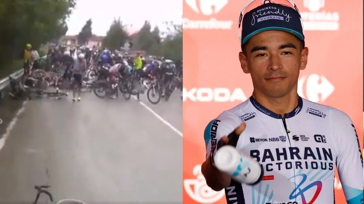 Santiago Buitrago y un parte médico poco alentador tras retirarse del Giro de Italia por una fuerte caída: 'Contusiones y conmoción'